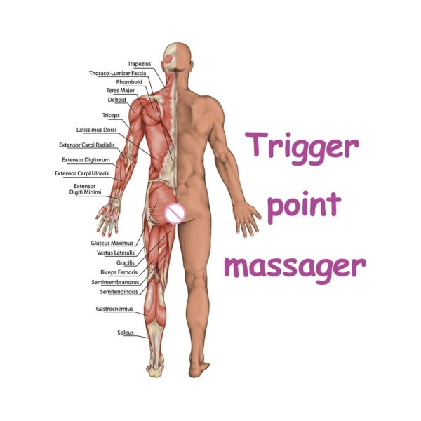 Trigger Point Självmassage Stick Theracane Kropp Muskelavslappning J style random color