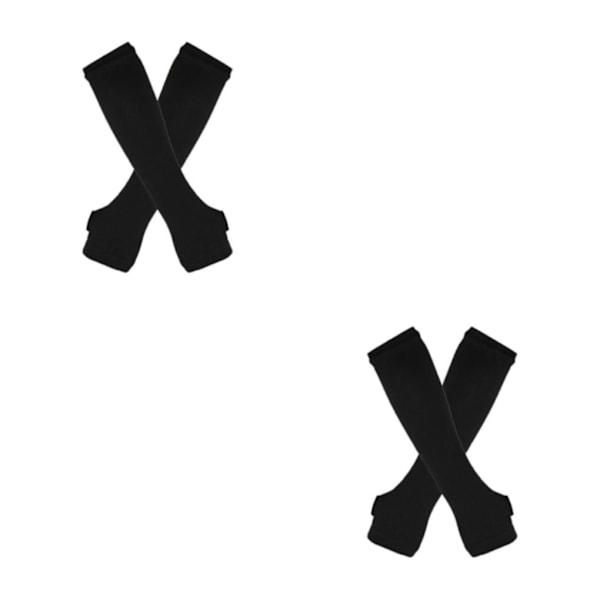 1/2/3/5 Polvisukat Paksuille Reisille Helppo Pukea ja Tehdä Mustaksi 2Set Black