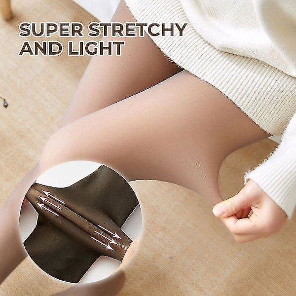 Talviset lämpimät sukkahousuleggingsit korkealla vyötäröllä, paksut joustavat sukkahousut naisille ja tytöille, uudet Coffee Step On 260g