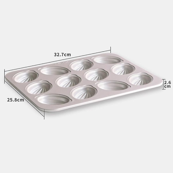 12 Håligheter Non-stick Fotbollsformad Kakform, Dessertform