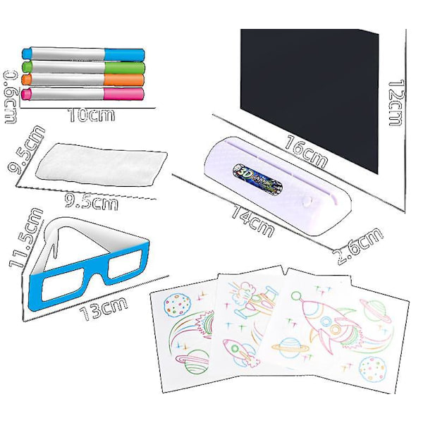 [LCS] Light Up Tracing Pad, barn Magic Pad Light Up ritbräda style6