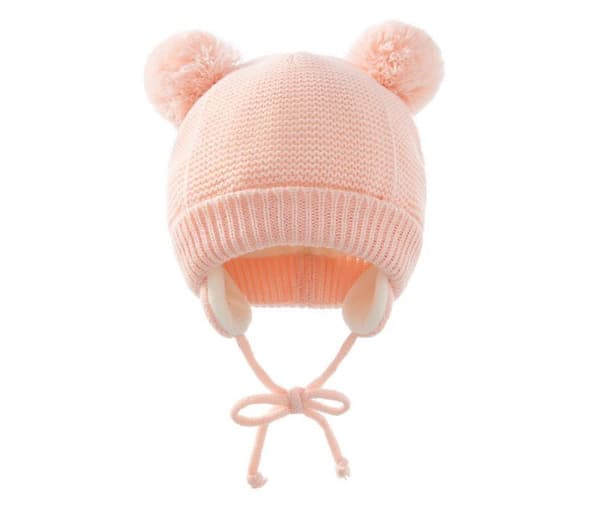 [LCS]Vinter Barn Polar Fleece Mjuk Varm Mössa Handskar Set pink