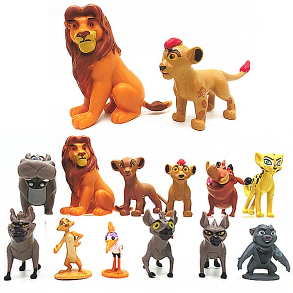 [LCS]12-pack Lejonkungen-leksaker, Mini Lejonkungen-actionfigurer 12PCS