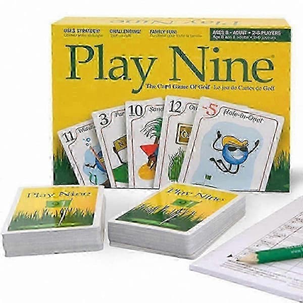 Golf kortspill på engelsk - Play Nine-versjon