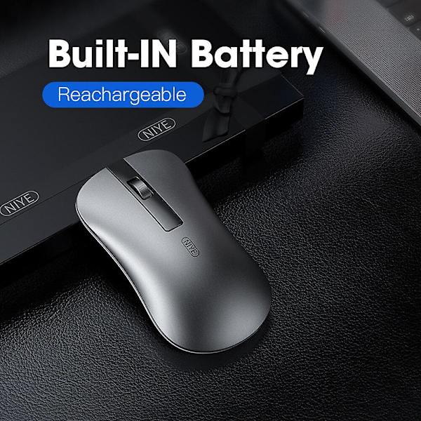 Bluetooth Mus Trådløs 2.4GHz Mus Kompatibel med Huawei Mus Stille Computer DPI Gaming Kontor Ergonomisk