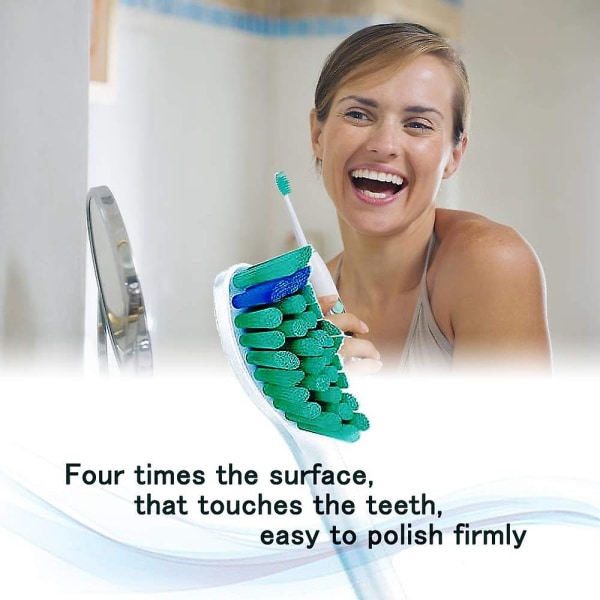 8st utbytbara tandborsthuvuden för Philips Sonicare Flexcare