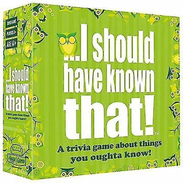 I Should Have Known That! Tietovisapeli