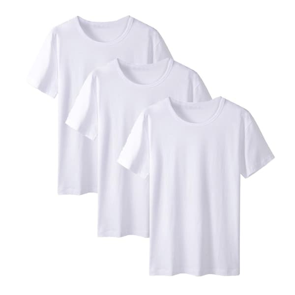 [LCS]3-pack Dam Dammsäker Bomull Kortärmad T-shirt
