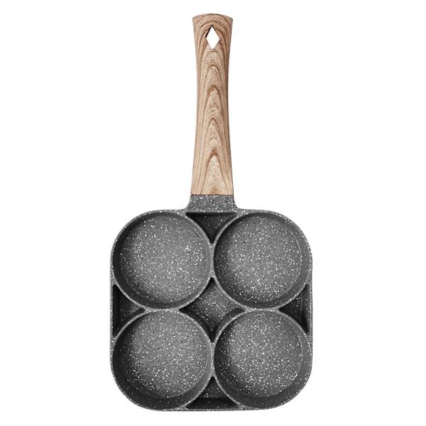 4 Huls Stegt Æg Burger Pande Non-stick Multifunktionel Æggepande Køkkenredskab