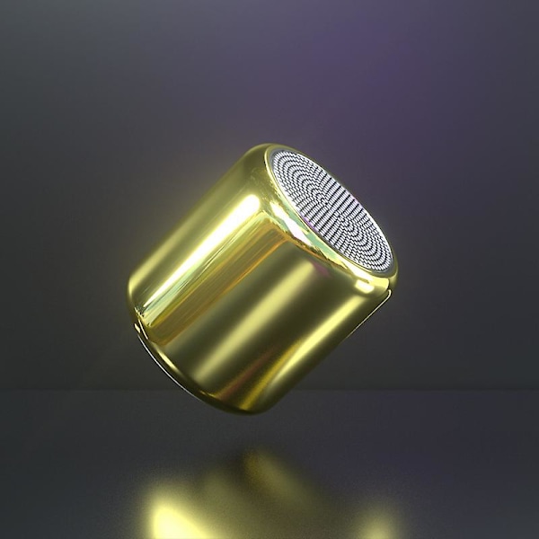 Mini Bluetooth 5.0 Stereo -kaiutin, kannettava True Wireless -subwoofer-pylväs Gold