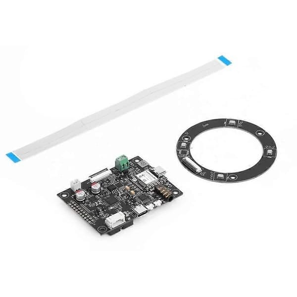 ReSpeaker Flex XVF3800 Sirkulær 4-mikrofon AI-mikrofonarray, med XIAO ESP32S3, USB/I2S for robotikk Embodied AI Black
