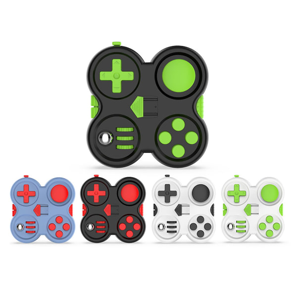 Figit Toys Fidget Pad Fidget Controller Ångest och stress relief Dödande tid för barn och vuxna White Green