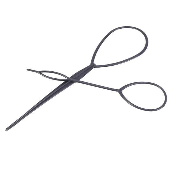 4 stk. Topsy Tail Hårstyler Hårstil Hårtwister Snare Loop Sort black