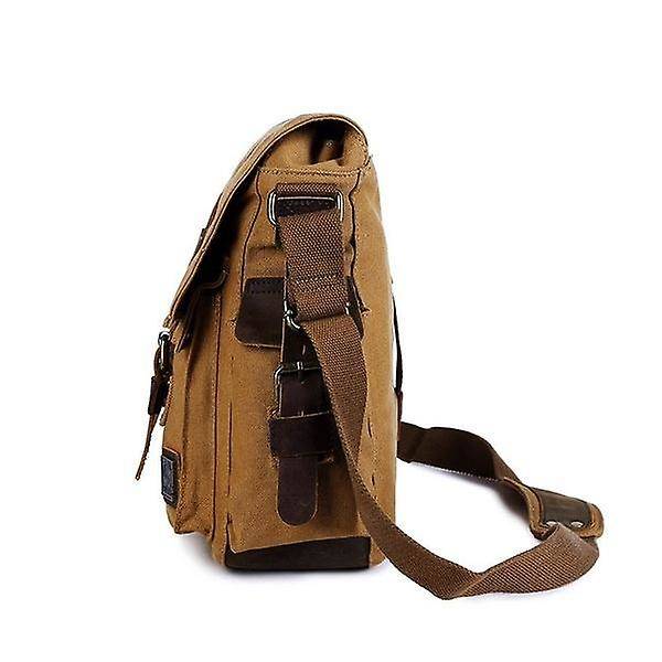 Fashionabla Canvasväska för Män Utomhus Casual Förvaringsväska Messenger Bag Canvas Axelväskor (grön)