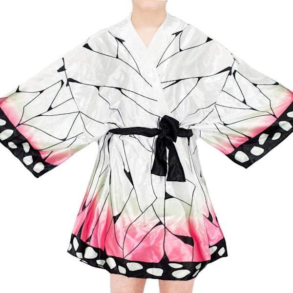 Demon Slayer Sommerfugl Kimono Yukata Natkjole S M