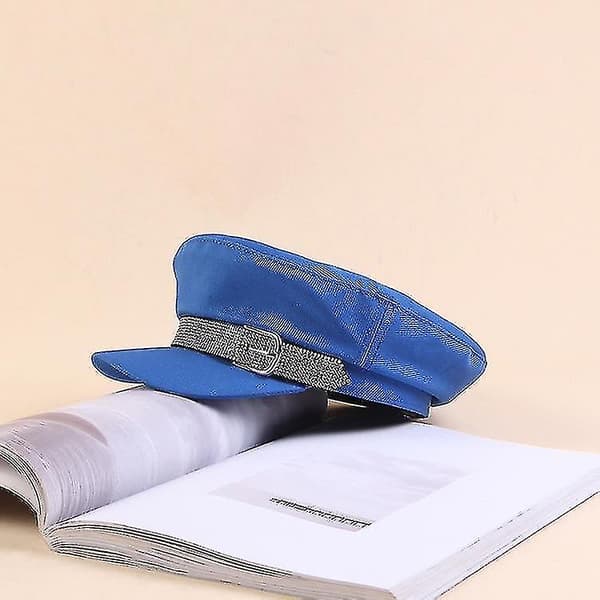 [LCS]Stickad turbanmössa blue