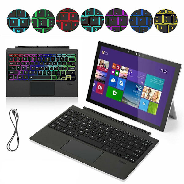 Bluetooth-tangentbord kompatibelt med Surface Pro 7 6 5 4 3