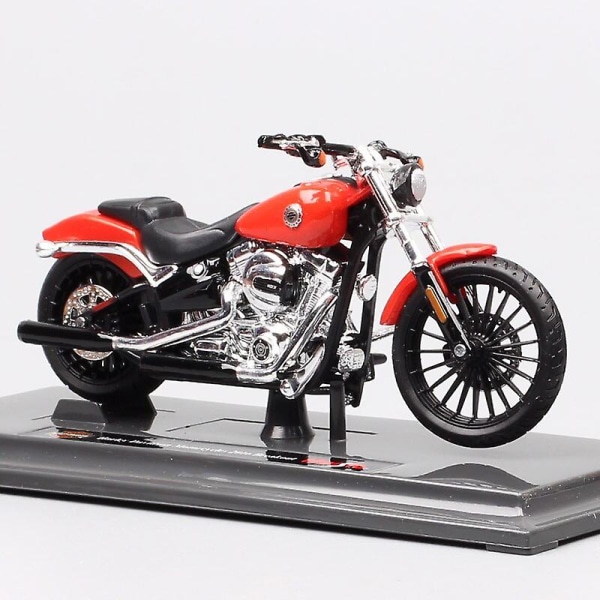 1/18 Scales Maisto 2016 Hd Breakout Softail Motorcykel Diecast Vehicle Leksak Miniatyrer för barnkollektion Sportcykel Röd