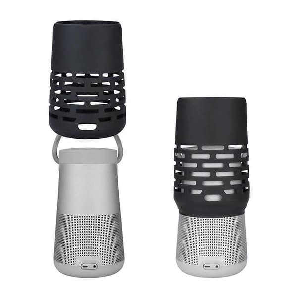 [LCS] Mykt silikon Bluetooth-kompatibelt høyttalerdeksel Tilbehør Bærbart deksel for Bose SoundLink Revolve Black