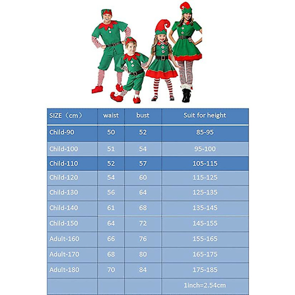 Julefrokost Sjovt Elvesæt male 140cm