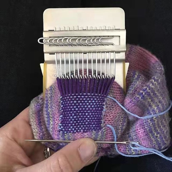Liten Vävstol Unik Trä Lagmaskin Mini Vävstol För DIY Hantverkskurs Pine 10-pin