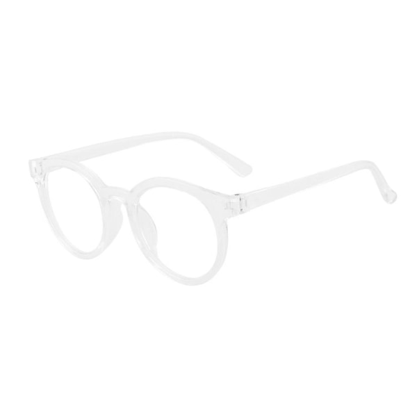Anti-strålningsglasögon för barn Anti-blått ljus rund ram barnglasögon White