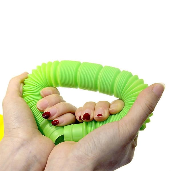 [LCS] Pop Tube Sensoriska Leksaker, Sträckrör för Barn Dekompression, Förskole Fingerleksaker, 8-pack