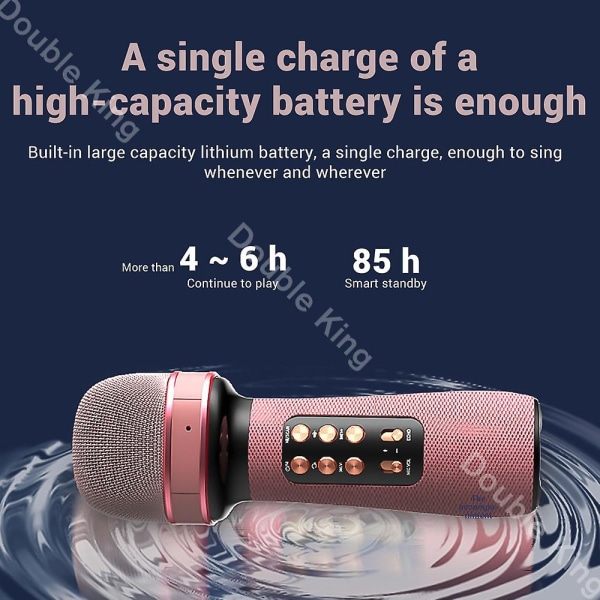 Mikrofon och integrerad ljudförstärkare. Förstärkare med Bluetooth-funktion för mobilsång