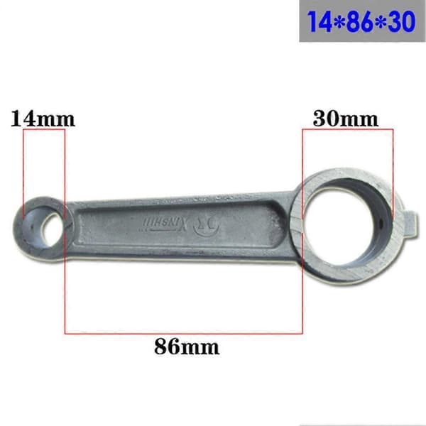 [LCS]1 st luftkompressor vevstake silverton aluminiumlegering för luftkompressorpump silver 12×76×23mm