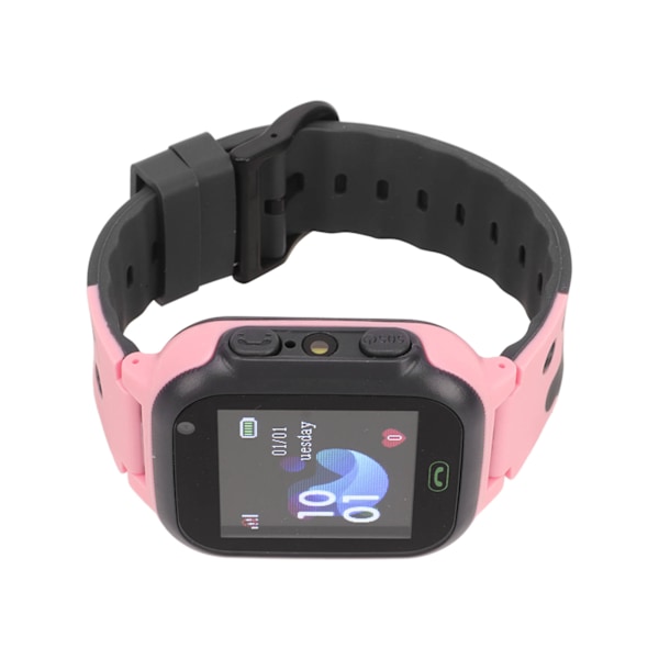 Smartwatch til børn 1,44 tommer Touchskærm IP67 Vandtæt Mobiltelefon Ur til børn med skridttæller Vækkeur Positionering Pink 0.1