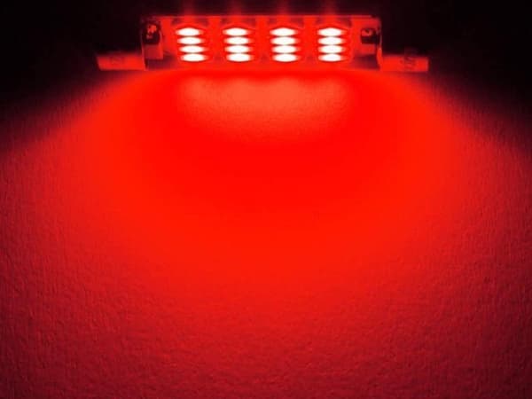 [LCS]Floodlight 36mm röd 8-pack Led 2835SMD C5W SV8.5-WELLNGS red