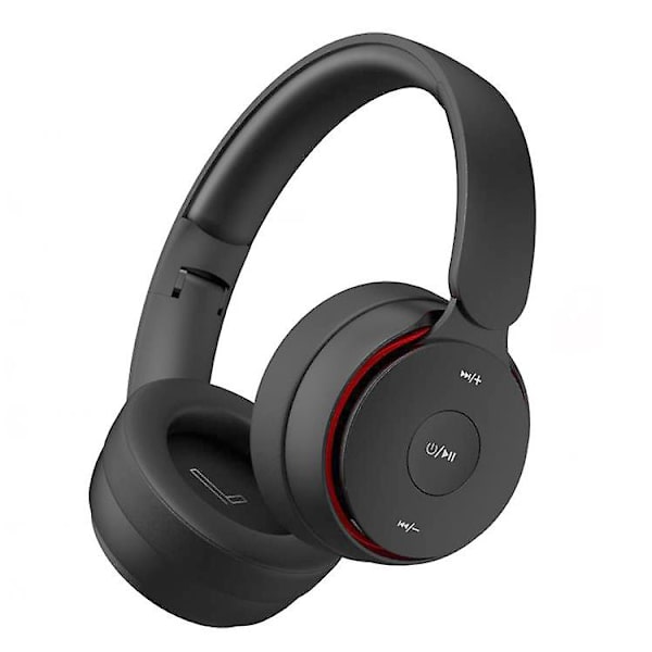 Trådlösa Bluetooth-hörlurar, USB-uppladdningsbara gaminghörlurar kompatibla med bärbar dator och smartphone Black