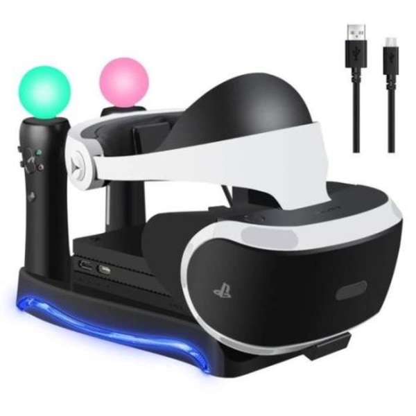 4-i-1 PSVR Laddningsställ med hållare för PlayStation VR förvaring