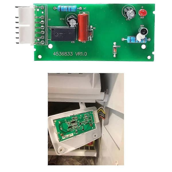 [LCS]4389102 Kylskåp Ismaskin Sensor Kontrollkort Kit Kylskåp Sensor Kontrollkort Ersättning Green