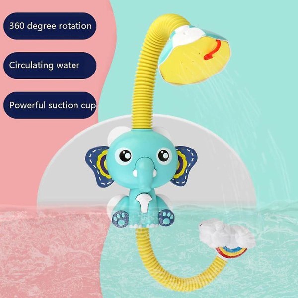 Elektrisk elefant vattenspray badleksaker för barn Baby badrum badkar Vattenspel|badleksak