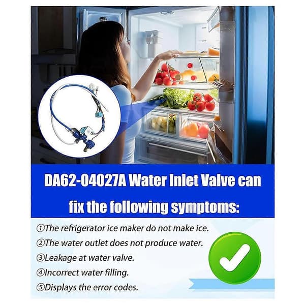 DA62-04027A Erstatning for Samsung Køleskab Vandventil