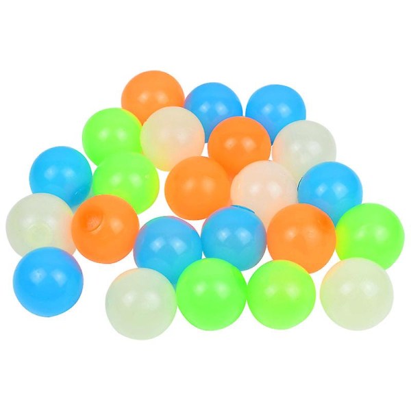 Luminous Balls Högstudsande Glödande Stressboll Klibbig Vägg Ångest Leksak Glöder i Mörkret 6cm