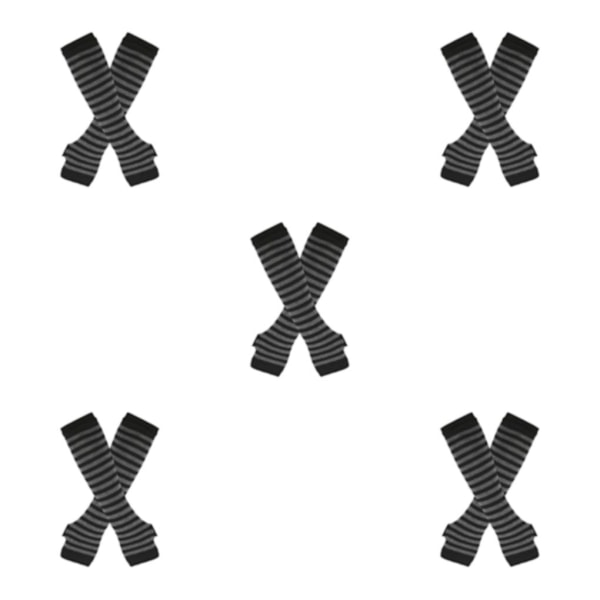 1/2/3/5 Polvikorkeat sukat paksuille reisille, helpot pukea ja tekevät harmaita ja mustia 5Set grey and black