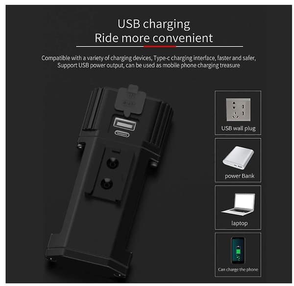 [LCS]Super Bright Cykellygte, Kraftfuld LED USB Genopladelig Forlygte