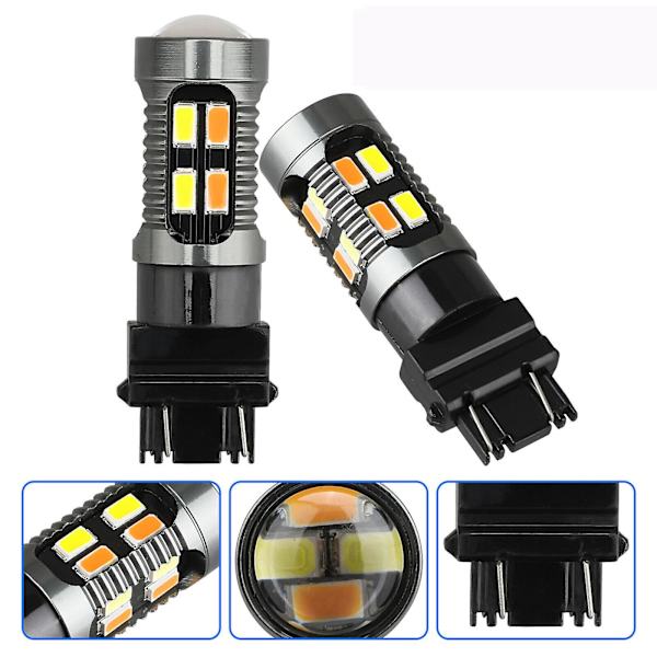 2x 3157 Switchback LED Vilkkuvalo 4157na 3457a LED-polttimot 3156 Valkoinen Oranssi