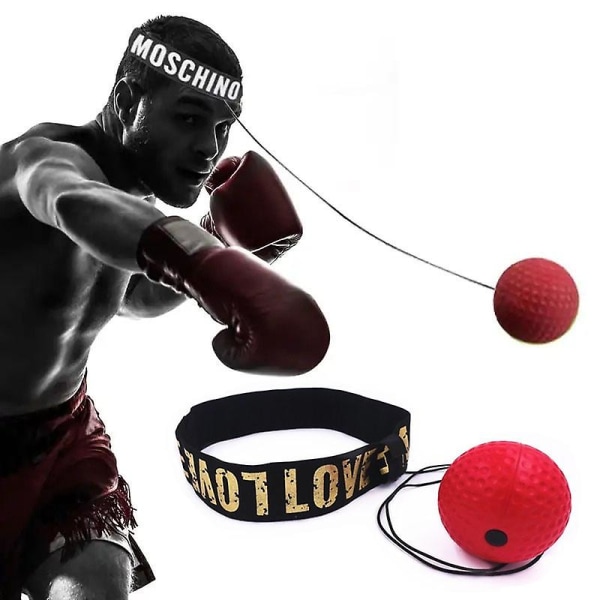 Boxningsreflex Speed ​​Punch Ball Mma Sanda Raising Reaction Hand Eye Training Gym Muay Thai Fitness Exercise Boxe Accessoarer black