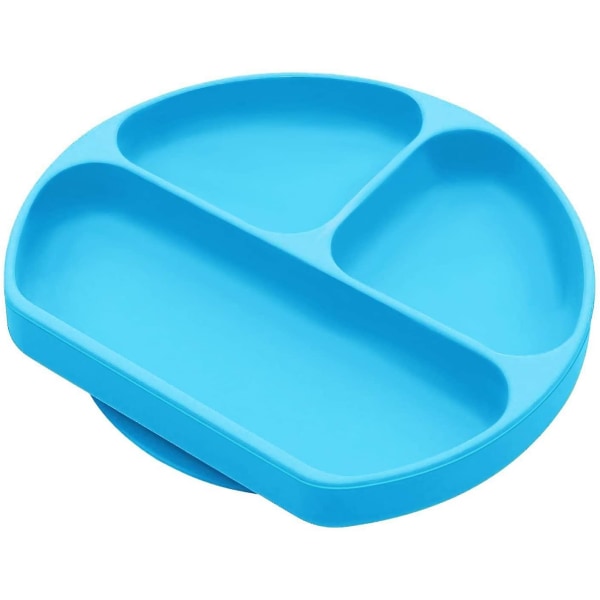 Baby i silikon, bordstablett för matning för toddler (blå) blue