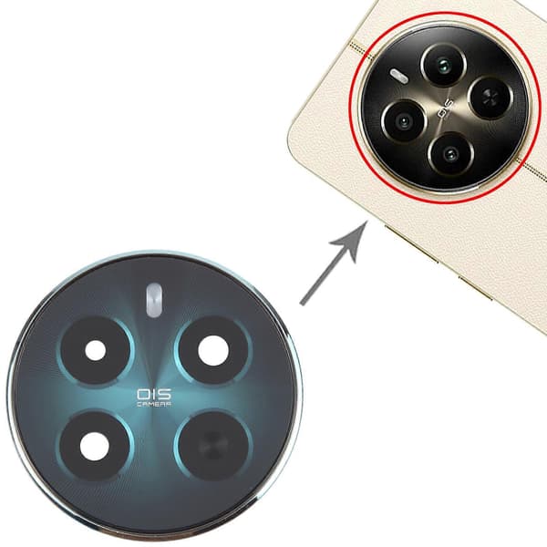 Til Realme 12+ KOMPATIBELt bagkameradæksel (grøn) Green