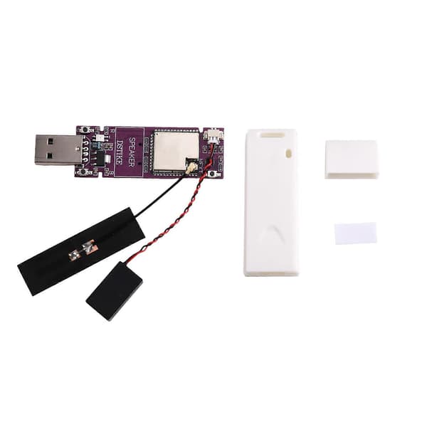 USB WiFi Internet-radiosoitin ESP32S3 USB-dongle-radiosoitin integroidulla mikrokaiuttimella ja kuorella Plug & Play