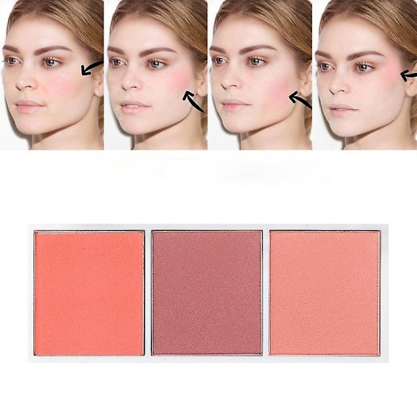 Ansiktskontur Puder Bronzer Smink Rouge
