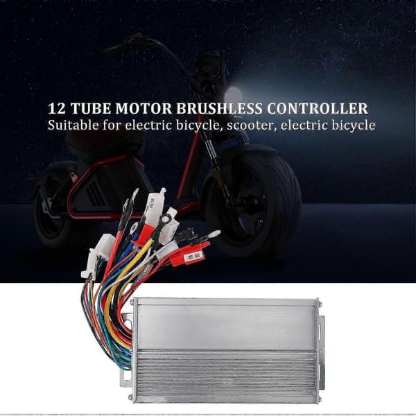 [LCS]48v 500w Børsteløs Controller Aluminiumlegering Controller til E-cykelmotorer Silver