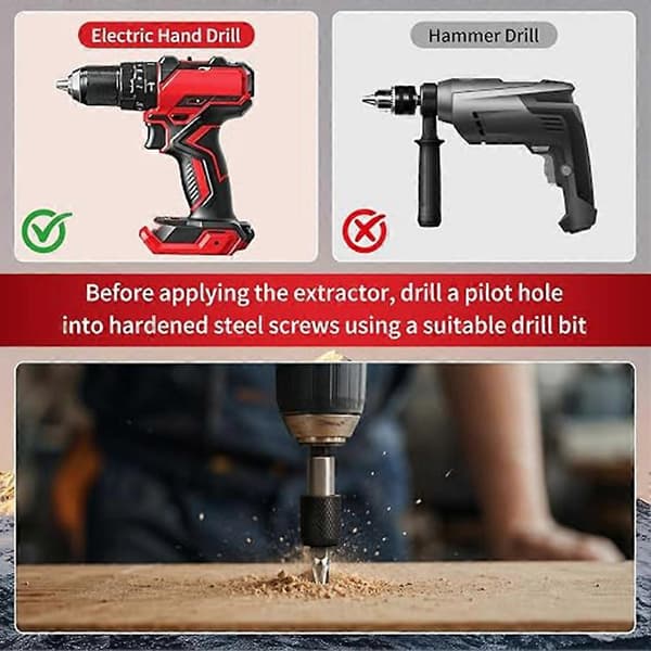 33PC Skrueudtrækkersæt Brækket Boltfjerner Kit HSS Easy Out med Magnetisk Holder Topnøgleadapter Etui