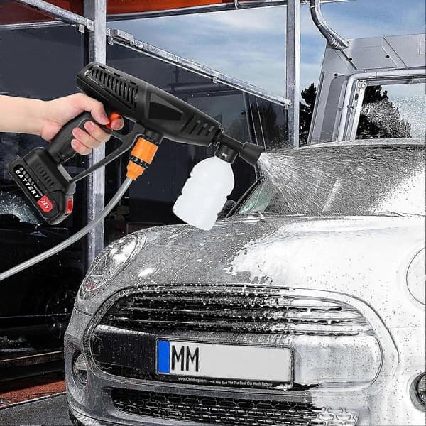 24V sladdlös elektrisk högtryckstvätt med 6-i-1 justerbart munstycke