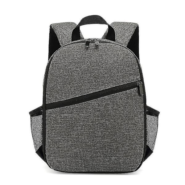 Ny Lett Liten Utendørs Ryggsekk Fotograferingsveske Nylon Profesjonell Kameraveske GREY