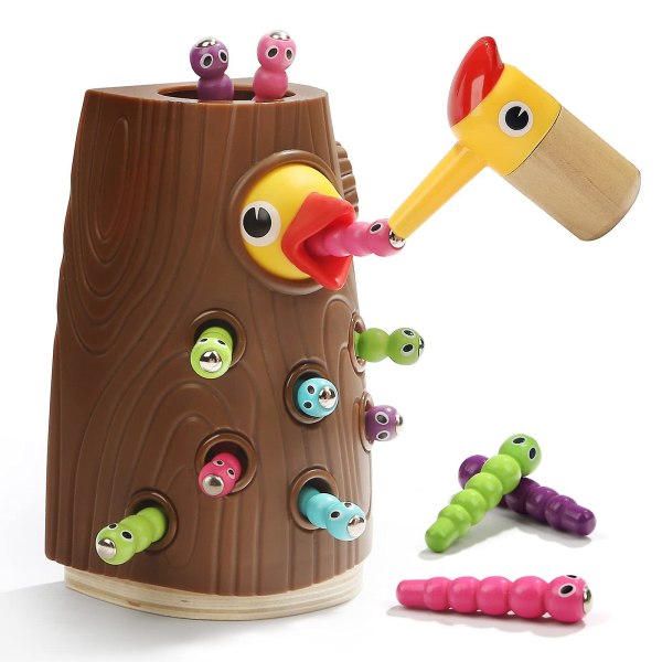 Finmotorik Leksak Montessori Småbarn Leksak Magnetspel Förskola Lärleksaker för 2 3-åringar Flickor Pojkar